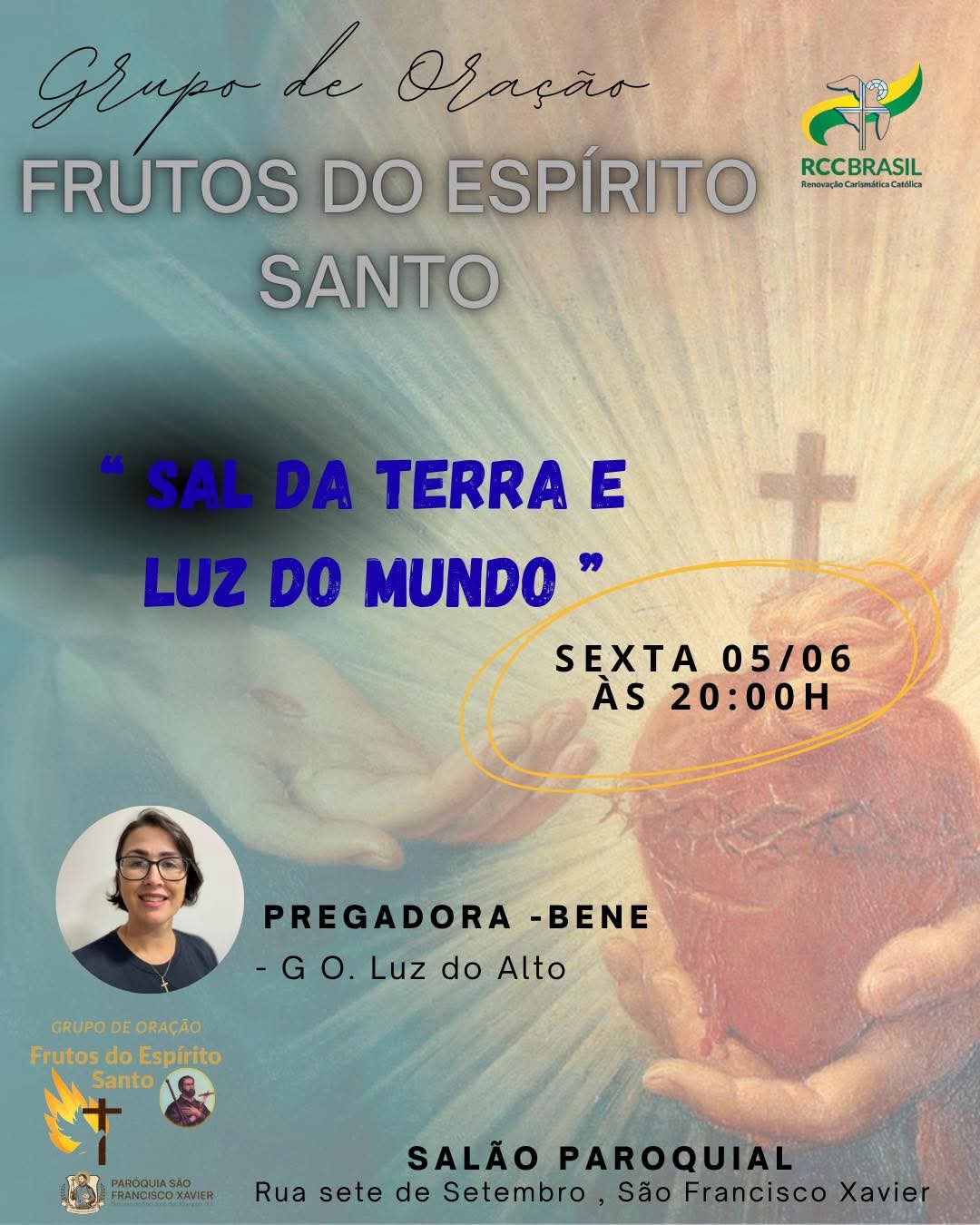 Post do próximo Grupo de Oração
